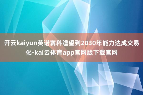 开云kaiyun英诺赛科瞻望到2030年能力达成交易化-kai云体育app官网版