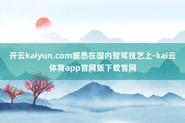 开云kaiyun.com据悉在国内智驾技艺上-kai云体育app官网版下载官网
